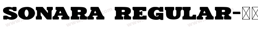 Sonara Regular字体转换